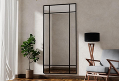 LUSTRO SREBRNE SZPROS LOFT 9 160X60 SITODRUK